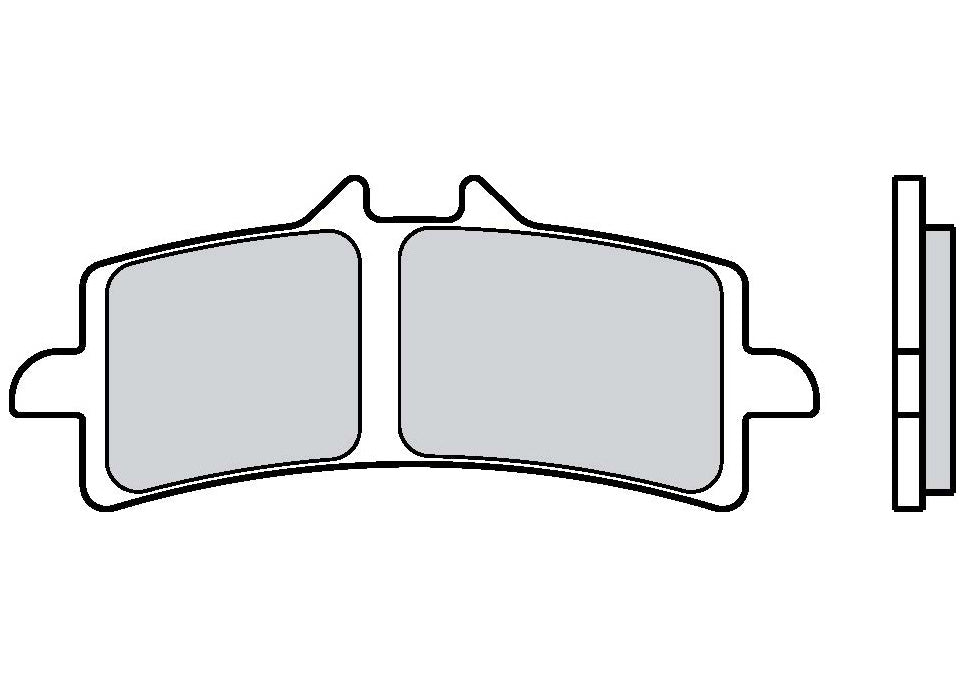 Brembo Brake Pads Sintered Sport - 1x Couple Brake Pad for 1x Disc - Plates 07.9882.13 / Compound BRM10AHH