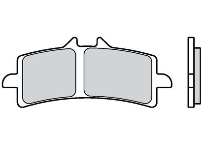 Brembo Brake Pads Sintered Sport - 1x Couple Brake Pad for 1x Disc - Plates 07.9882.13 / Compound BRM10AHH