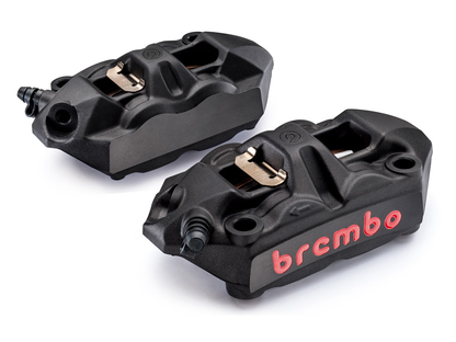 Brembo Radial Calipers Monobloc M4 34 100mm Mount, Left & Right Calipers + 2 Brake Pads + Thermotape