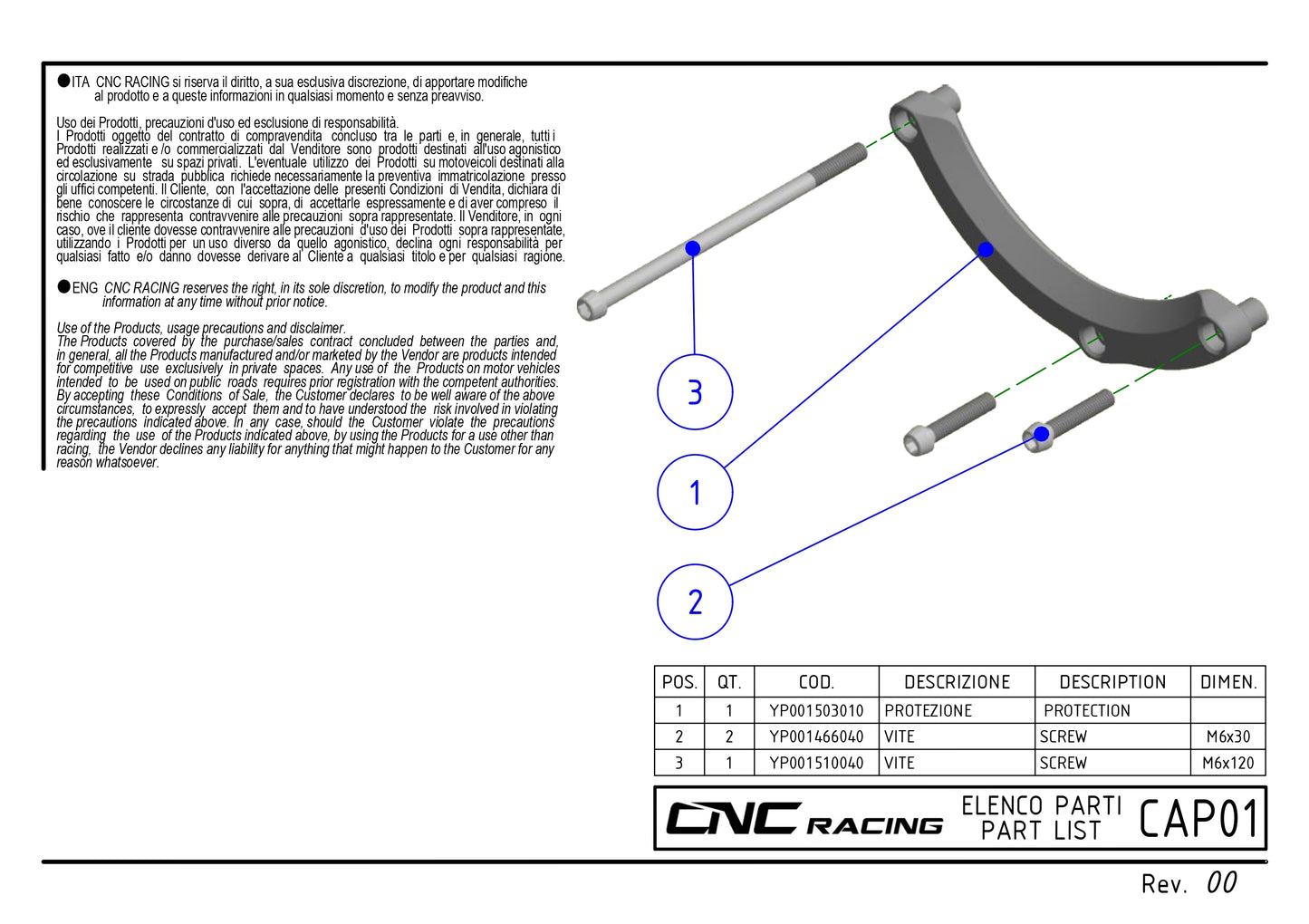 Aluminum Protection Slider for CNC Racing Ducati Clear Wet Clutch Cover [Ducati]