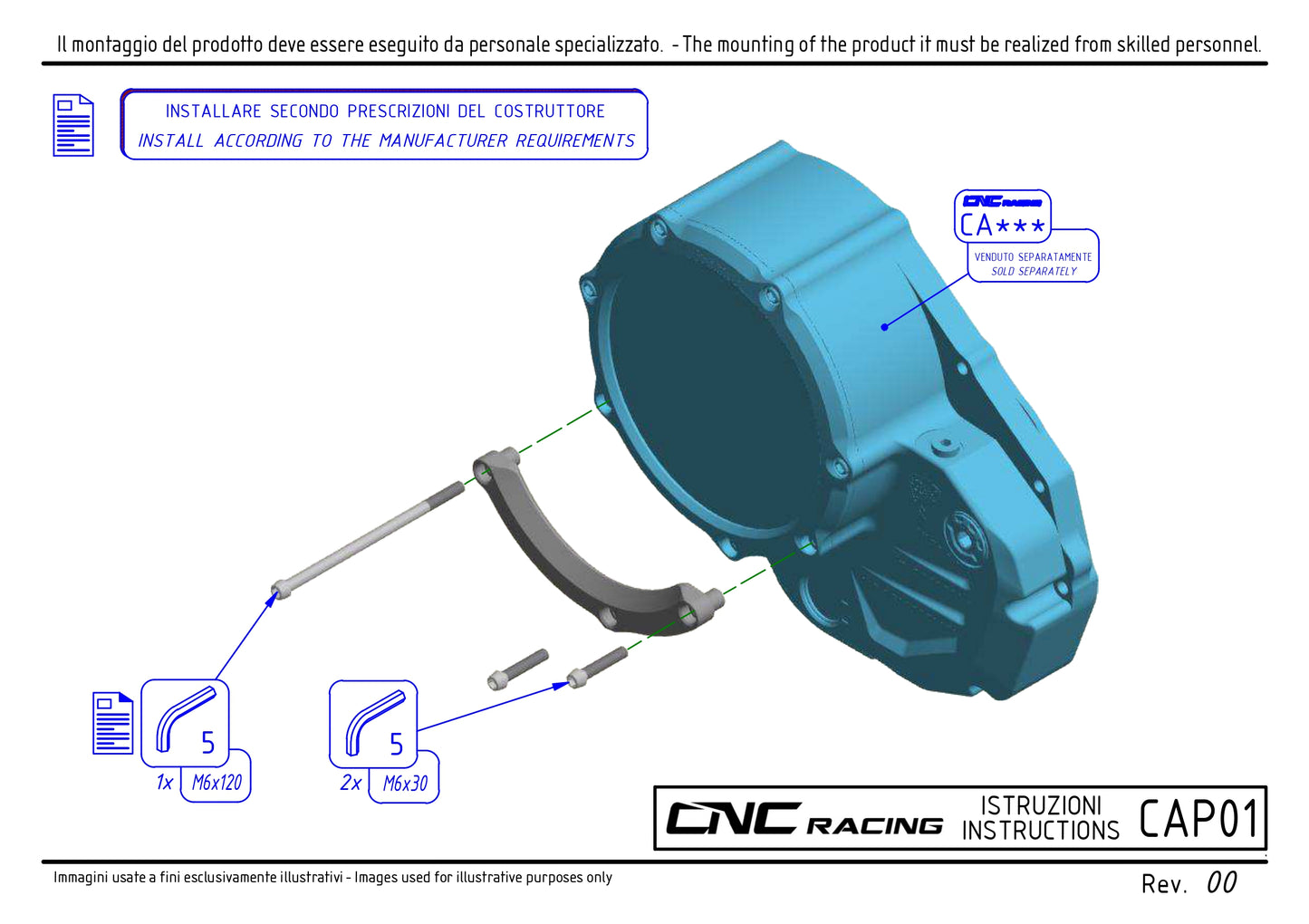 Aluminum Protection Slider for CNC Racing Ducati Clear Wet Clutch Cover [Ducati]