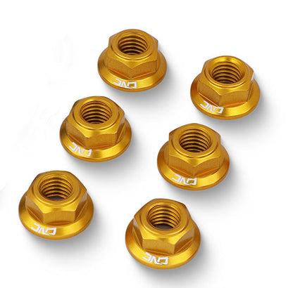 CNC Racing Billet 6x Nuts - 6xM8x1,25 Aluminum nuts [MV Agusta]