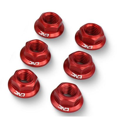 CNC Racing Billet 6x Nuts - 6xM8x1,25 Aluminum nuts [MV Agusta]