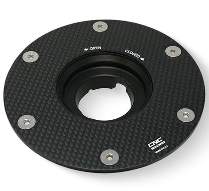 CNC Racing Aluminum Gas Cap Flange ONLY [Ducati Multistrada, Hypermotard 950, Diavel 1260/S]
