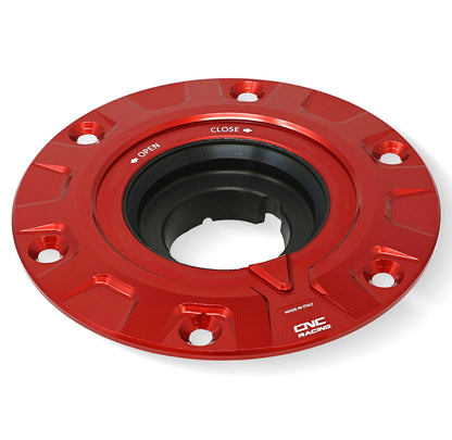 CNC Racing Aluminum Gas Cap Flange ONLY [Ducati Multistrada, Hypermotard 950, Diavel 1260/S]
