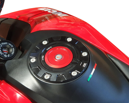 CNC Racing Aluminum Gas Cap Flange ONLY [Ducati Multistrada, Hypermotard 950, Diavel 1260/S]