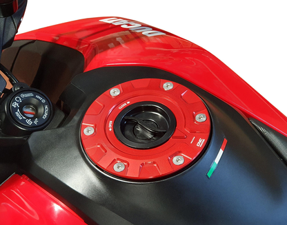 CNC Racing Aluminum Gas Cap Flange ONLY [Ducati Multistrada, Hypermotard 950, Diavel 1260/S]