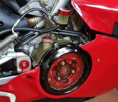 CNC Racing Clear Clutch Cover [Ducati V4 Engine]