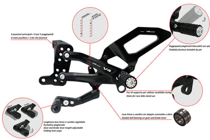 CNC Racing Adjustable Rearset [Streetfighter V4/S]