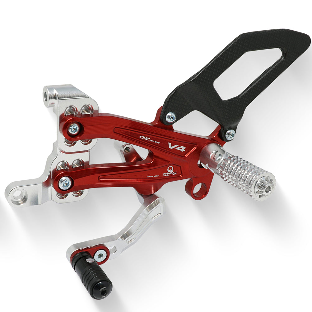 CNC Racing Adjustable Rearset - Team Pramac MotoGP LE [Streetfighter V4/S]