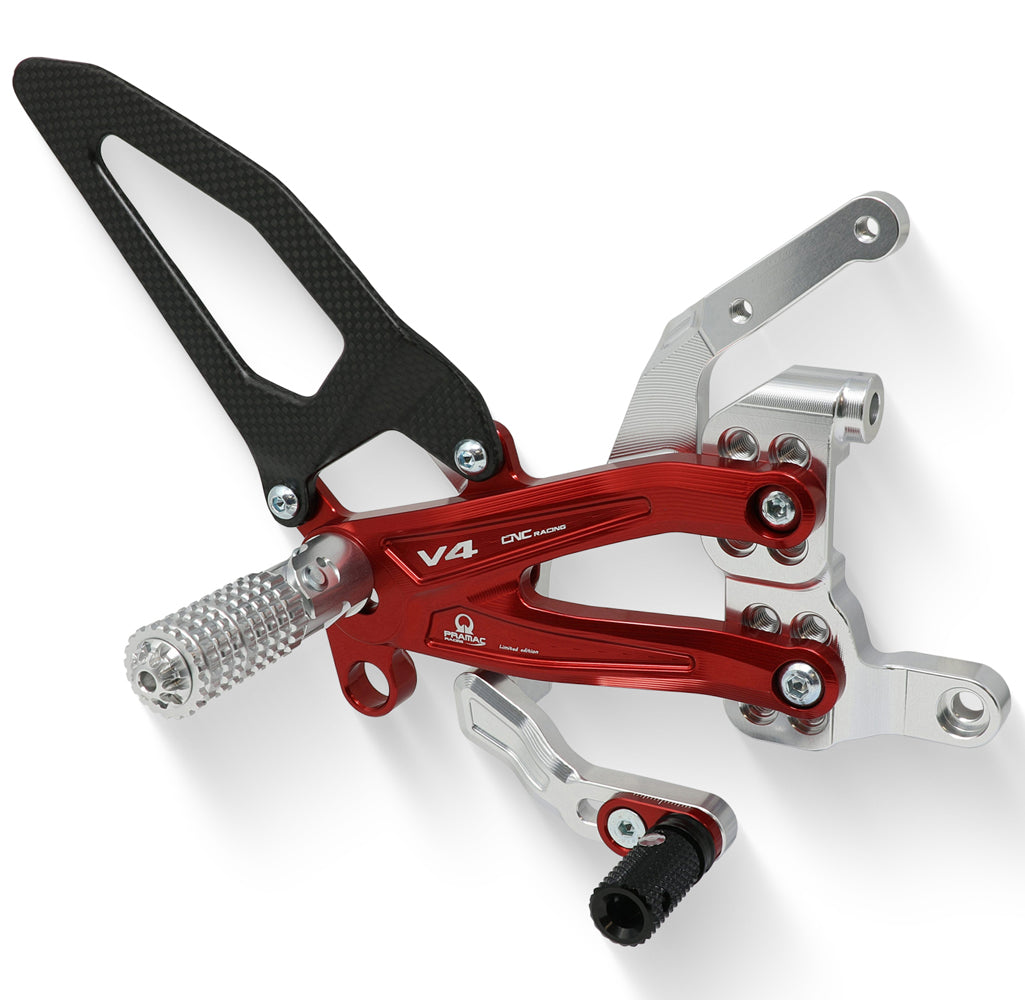 CNC Racing Adjustable Rearset - Team Pramac MotoGP LE [Streetfighter V4/S]