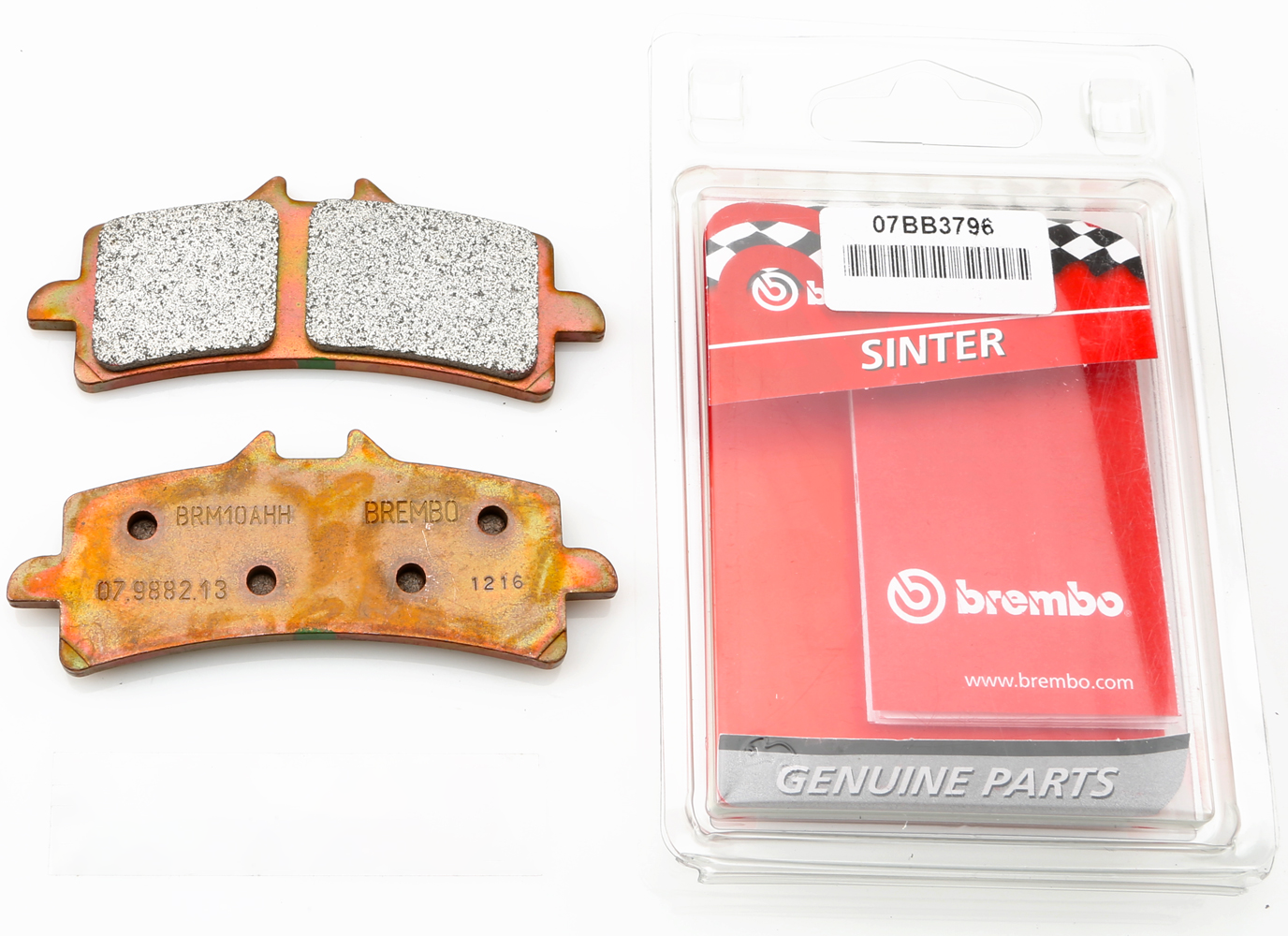 Brembo Brake Pads Sintered Sport - 1x Couple Brake Pad for 1x Disc - Plates 07.9882.13 / Compound BRM10AHH