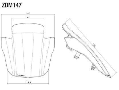 Rizoma Front Aluminum Headlight Fairing Screen Cover [Ducati Diavel 1260/S]