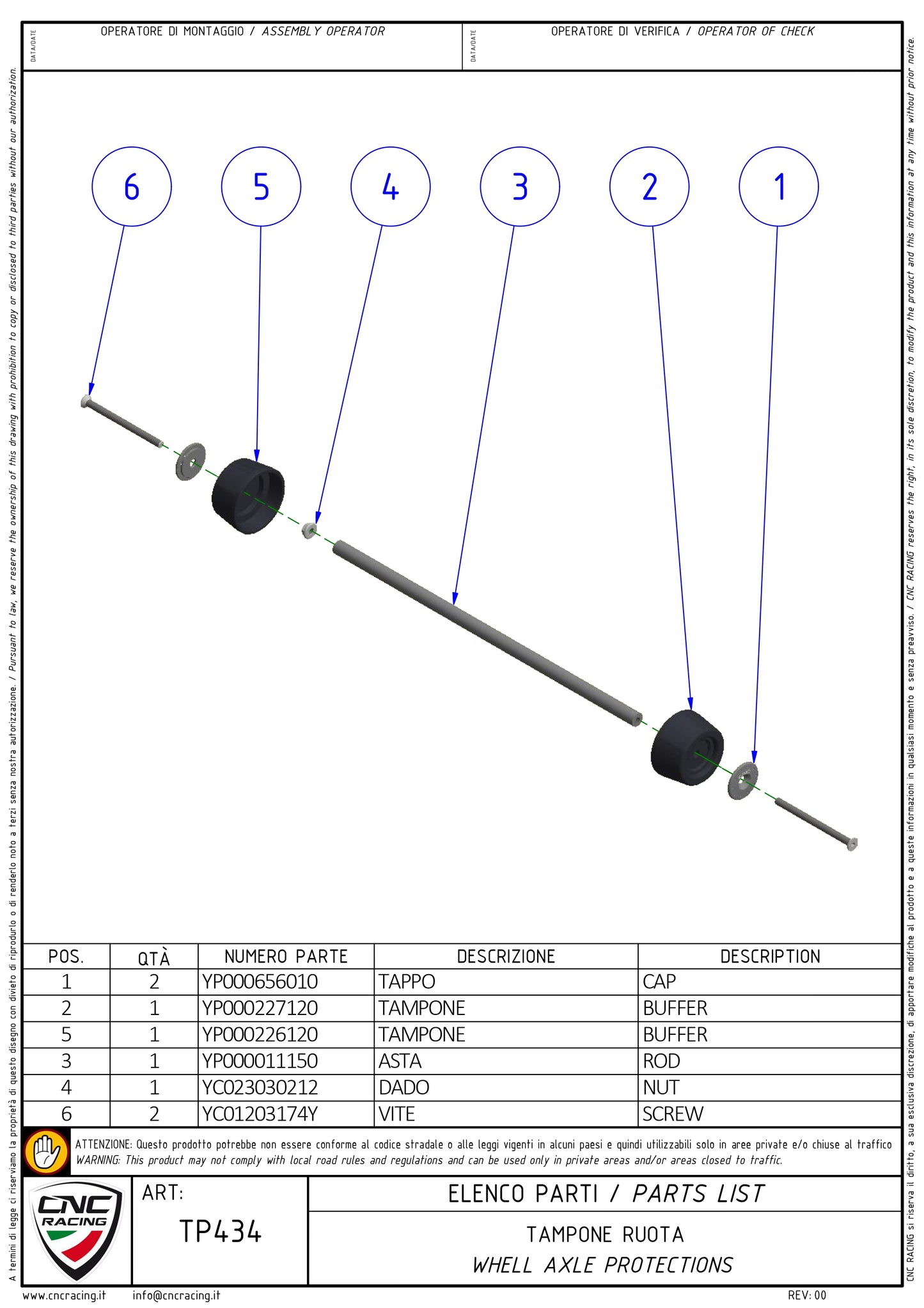 CNC Racing Rear Wheel Axle Sliders [Ducati (2) Check Description]