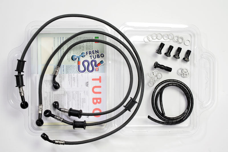 Fren Tubo Brake Line Kit 'Type 4 Carbotech' - Composed by 4 Hoses [Hayabusa 21+]